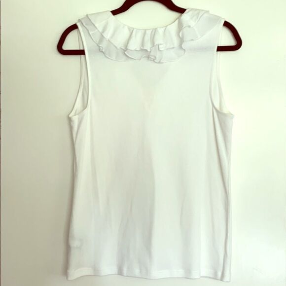 Chaps ruffled neckline knit NWOT 🌿 - Picture 3 of 6